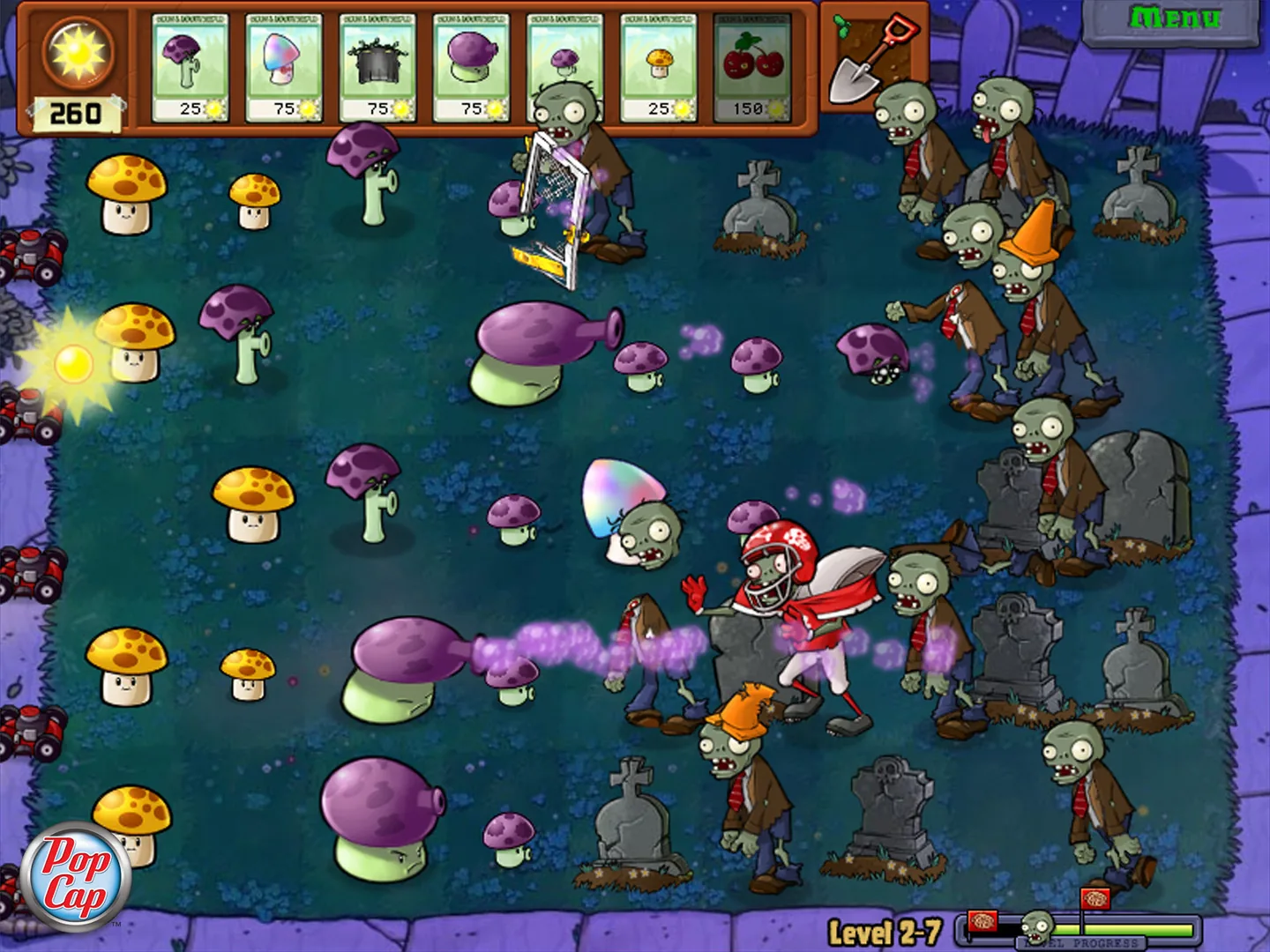 Plants vs Zombies, a classic tower defense game